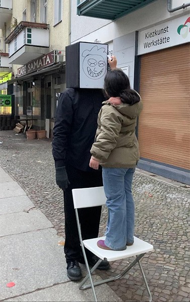A Man with many faces, Kolonietstrasse Wedding, Berlin 2025
