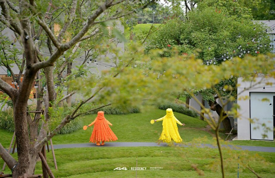 Wandering Spirits performance, with Guda Koster, made for the A4 Residency Art Center, Chengdu, China, 2024